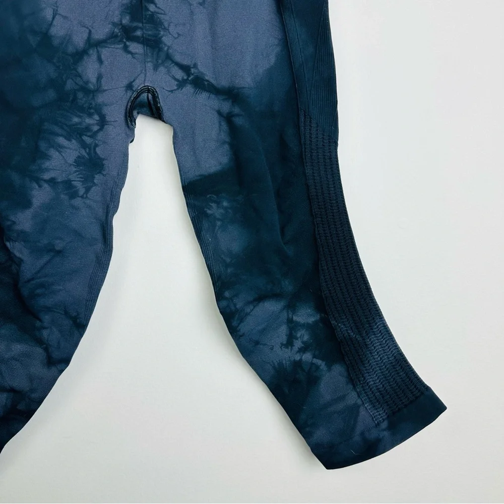Lululemon Flow & Go Crop High Rise Seamless Leggings Tie Dye